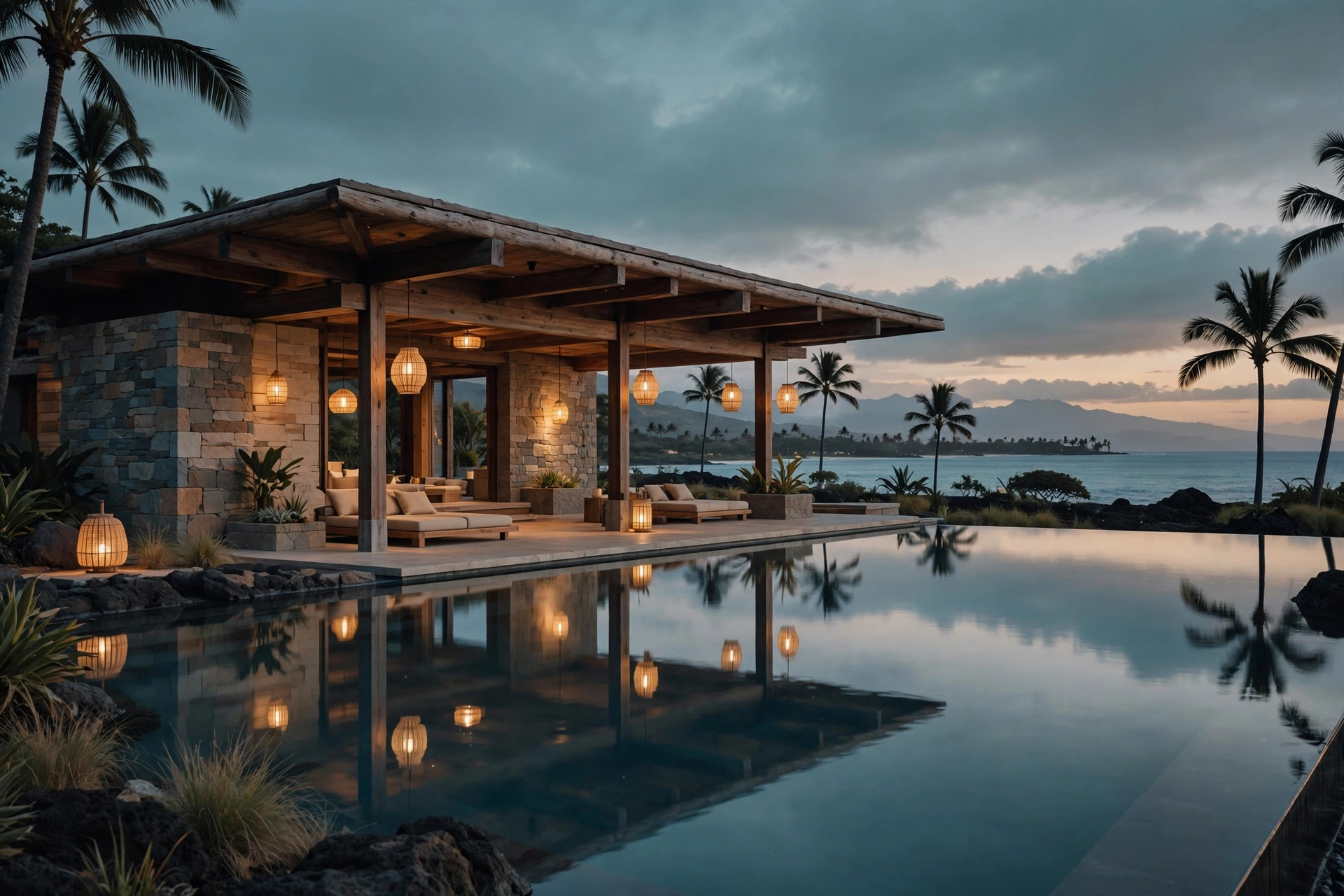 A south-shore Maui resort at golden hour
